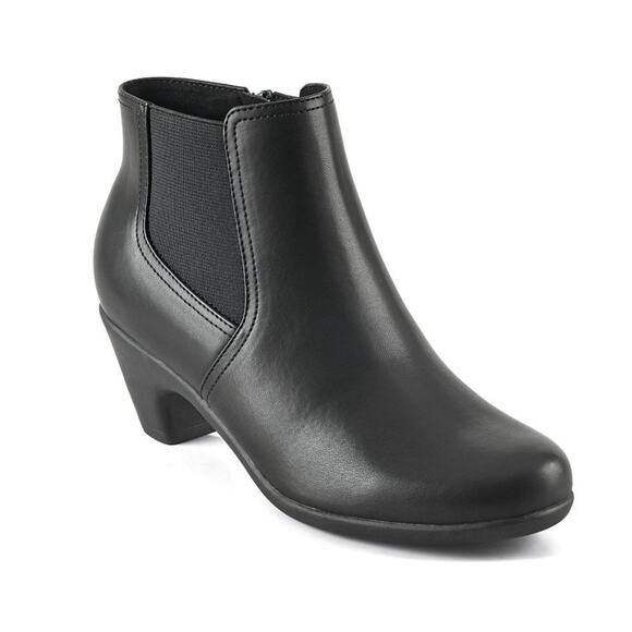 Easy Spirit Caelan Boots 6 Black NWOT Ankle Booties Comfort Heel Dressy - Picture 1 of 9